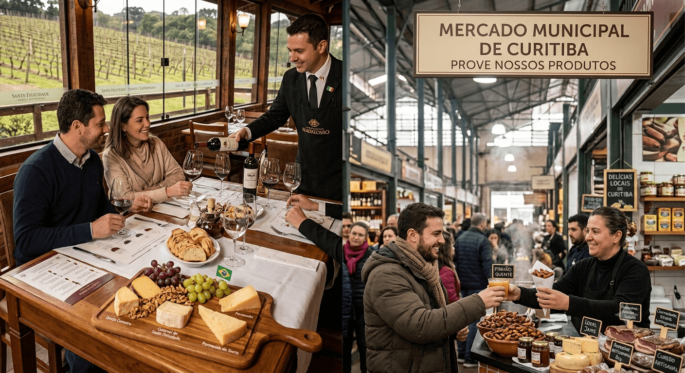 O que fazer no inverno em Curitiba: gastronômicas e vinícolas