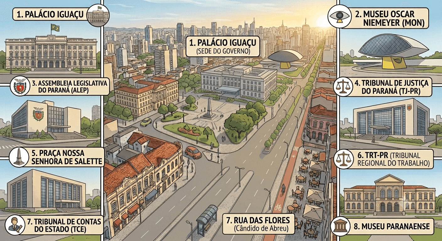 O que fazer em Curitiba no centro civico