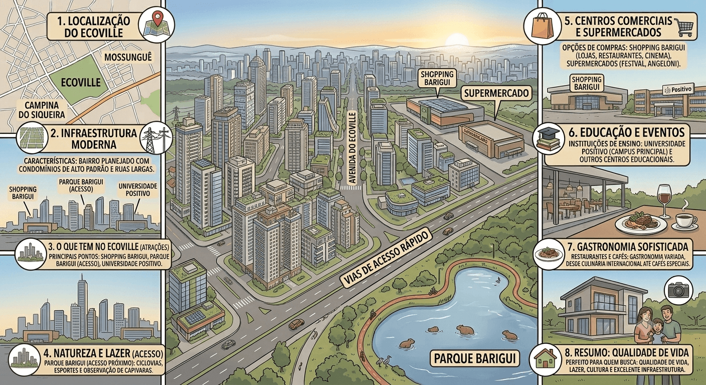 O que fazer no Ecoville, Curitiba: atrações, restaurantes e dicas imperdíveis